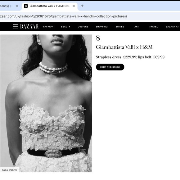 Giambattista Valli x H&M leather Lips Belt - size XS/S - Picture 2 of 8